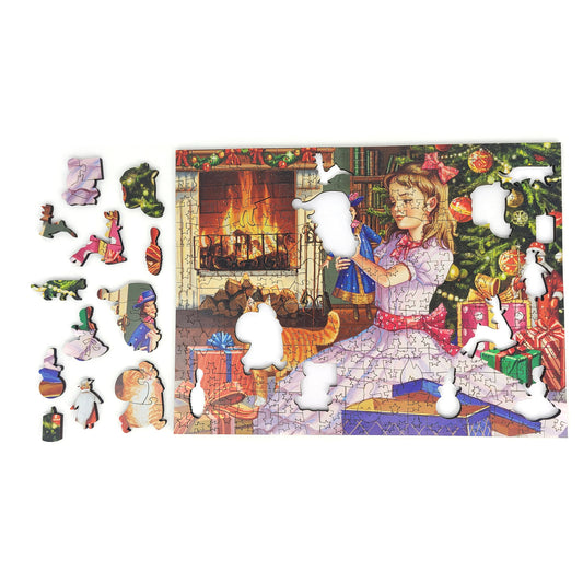 Wooden Jigsaw Puzzle with Uniquely Shaped Pieces for Adults - 235 Pieces - Christmas Gift