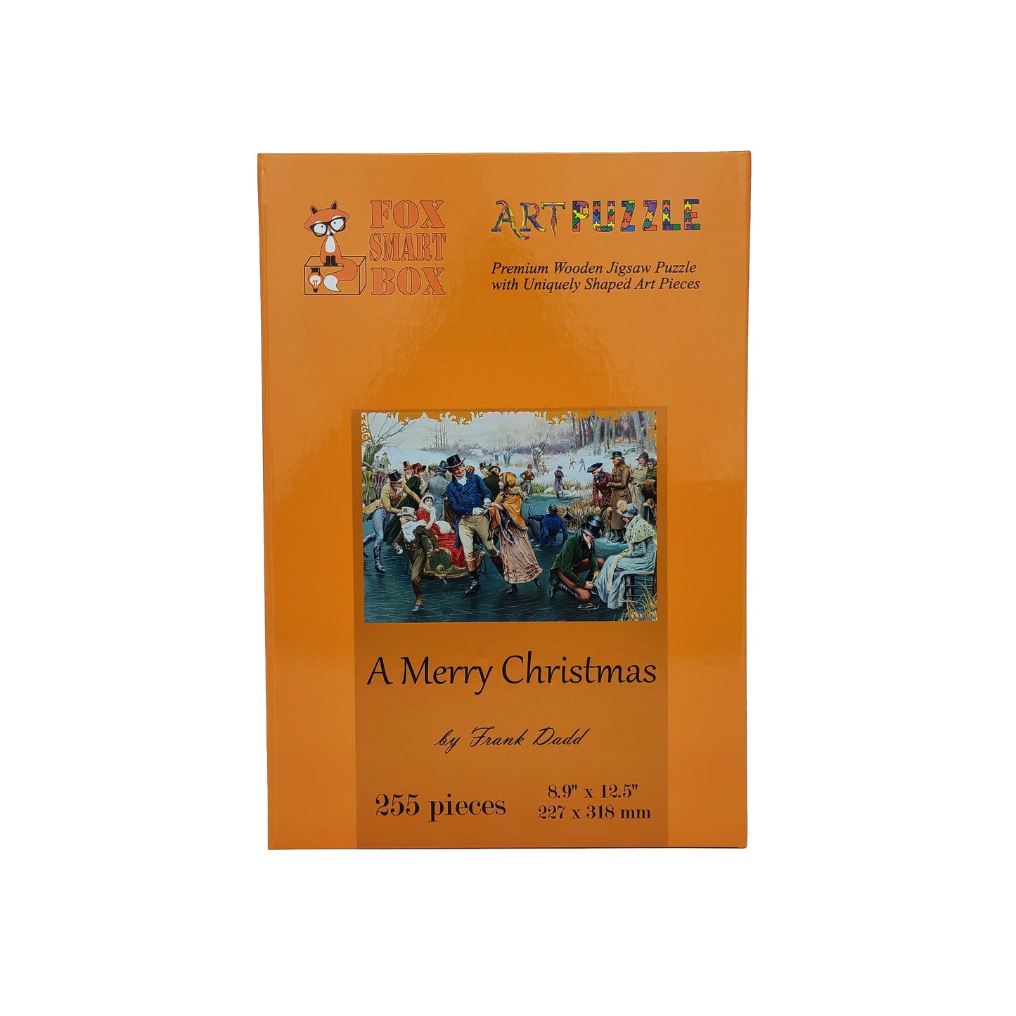 Wooden Jigsaw Puzzle for Adults - Uniquely Shaped Pieces - 255 Pieces - A Merry Christmas