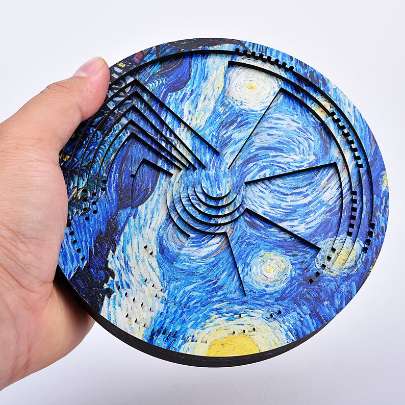 Beautiful 7-layer puzzle, worthy of collection, limited quantity Hardest Jigsaw Puzzle, Impossible adult Vincent Van Gogh Starry Night