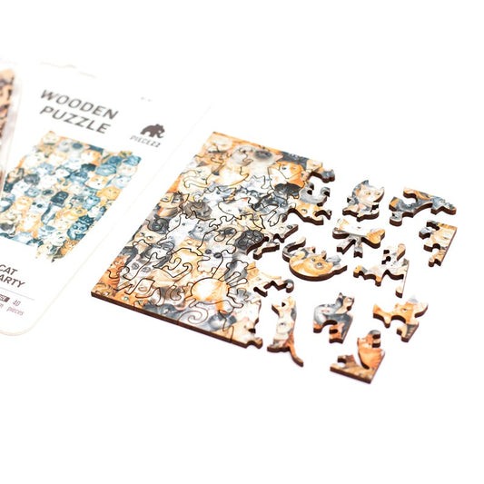 Cat Lover Wooden Jigsaw Puzzle – 40 Piece Pocket Size