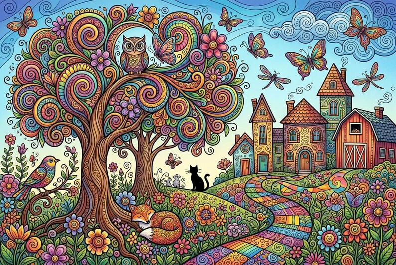 Storybook Meadow Folk Handmade Wooden Jigsaw Puzzle, Nature Lover Gift