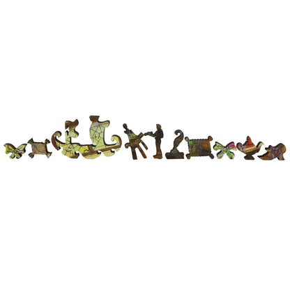 Wooden Jigsaw Puzzle for Adults - Uniquely Shaped Pieces - 275 Pieces - Reading by the Window