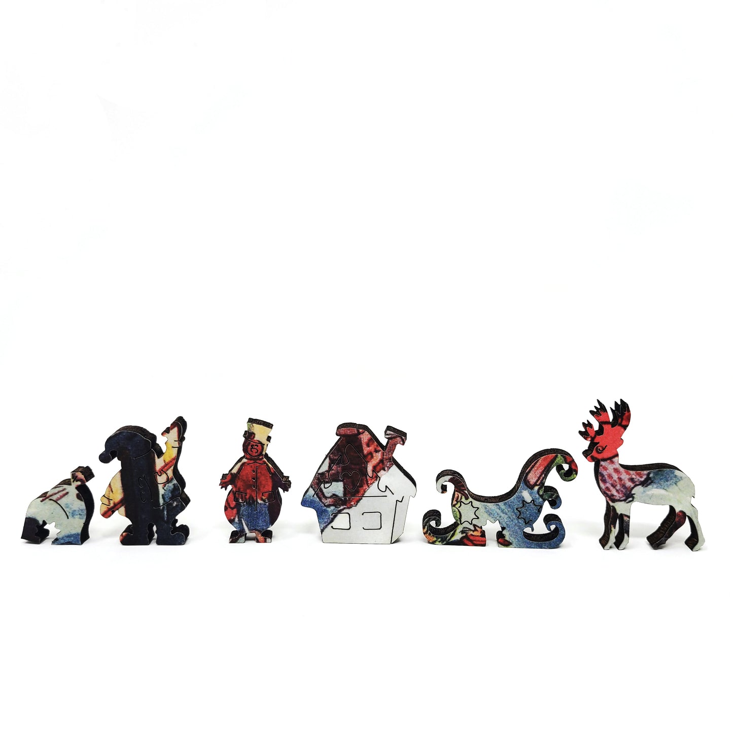 Large Format Wooden Jigsaw Puzzle with Uniquely Shaped Pieces for Seniors and Adults - 230 Pieces - Christmas eve at Yapp's Crossing
