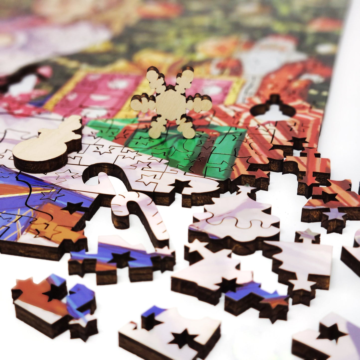 Wooden Jigsaw Puzzle with Uniquely Shaped Pieces for Adults - 465 Pieces - Christmas Gift