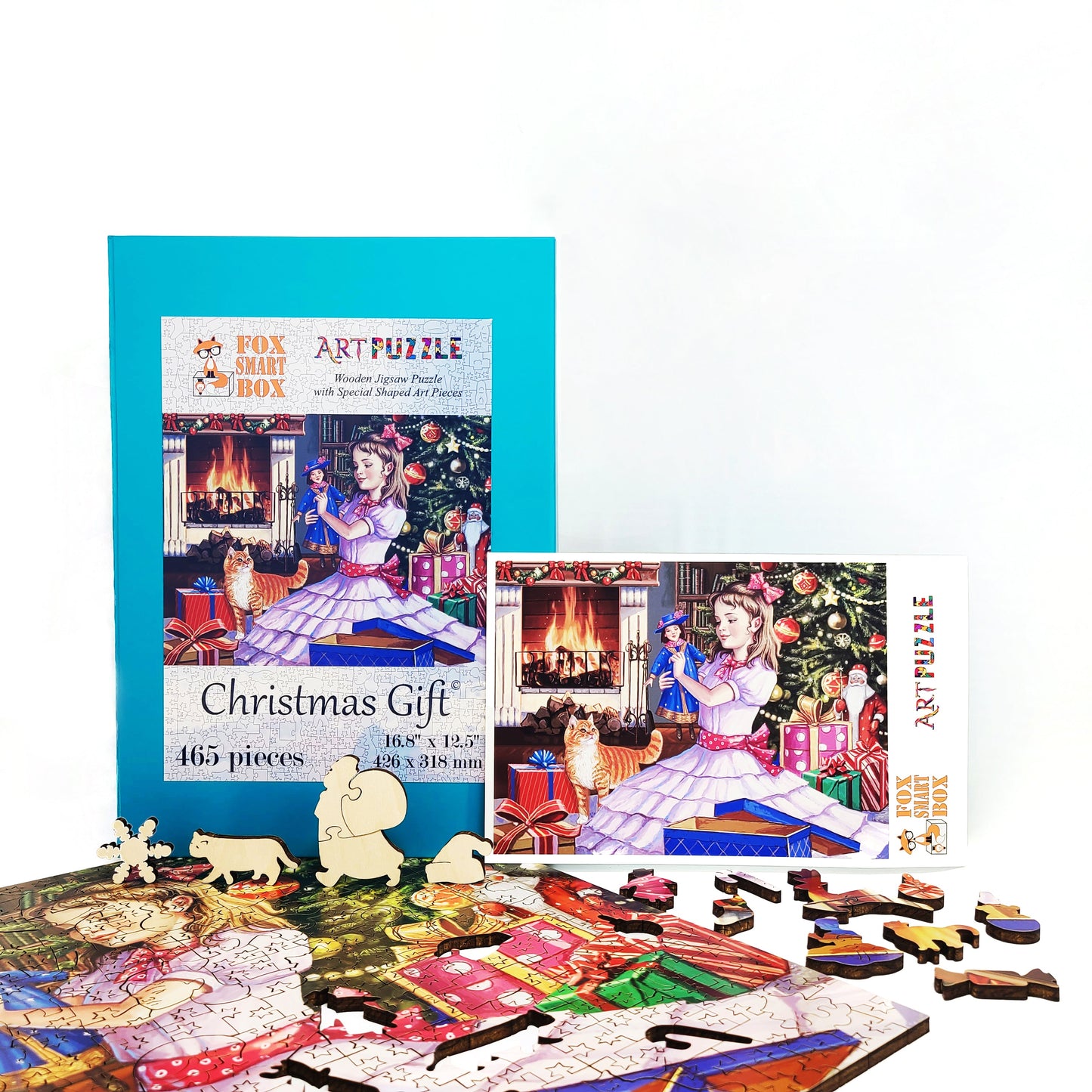 Wooden Jigsaw Puzzle with Uniquely Shaped Pieces for Adults - 465 Pieces - Christmas Gift