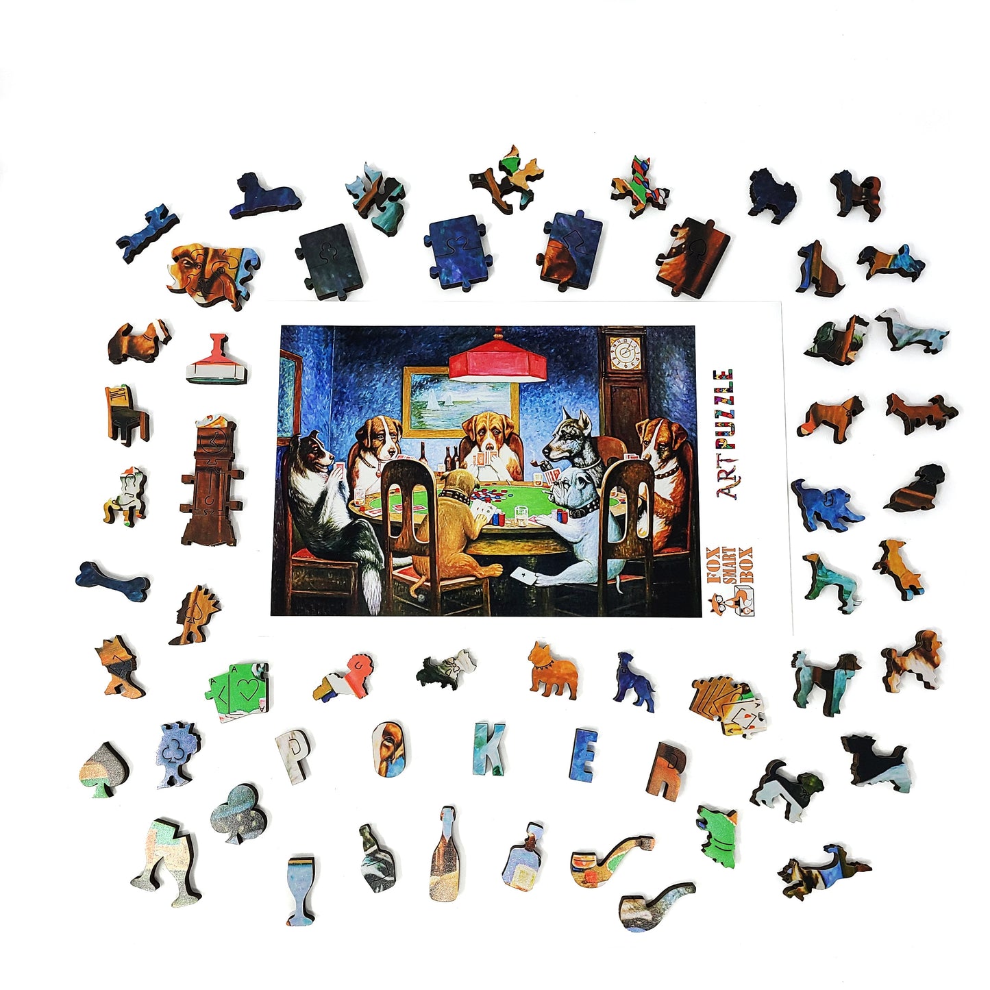 Wooden Jigsaw Puzzle with Uniquely Shaped Pieces for Adults - 390 Pieces - A Friend in Need