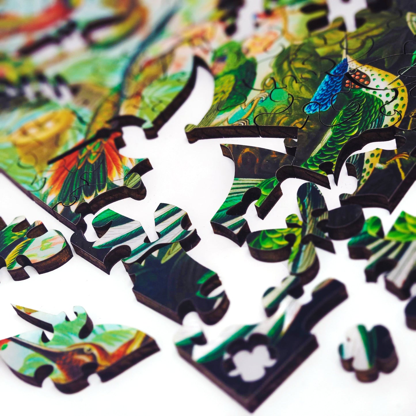 Large Format Wooden Jigsaw Puzzle for Seniors and Adults - Uniquely Shaped Pieces  - 145 Pieces - Hummingbirds