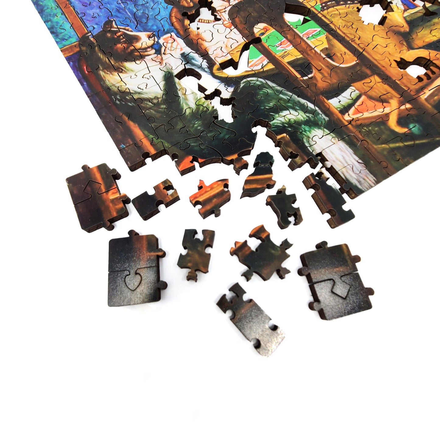 Wooden Jigsaw Puzzle with Uniquely Shaped Pieces for Adults - 390 Pieces - A Friend in Need
