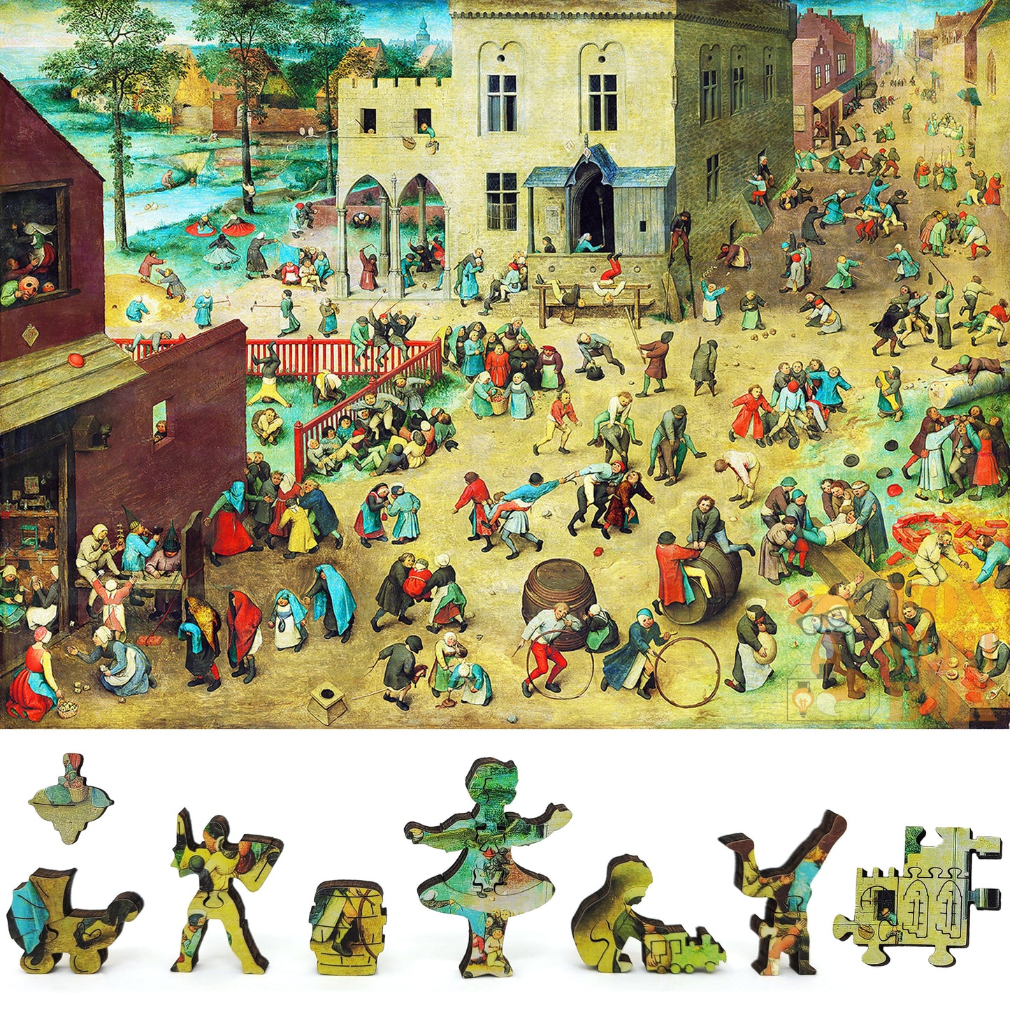Large Format Wooden Jigsaw Puzzle with Uniquely Shaped Pieces for Seniors and Adults - 300 Pieces - Children's Games