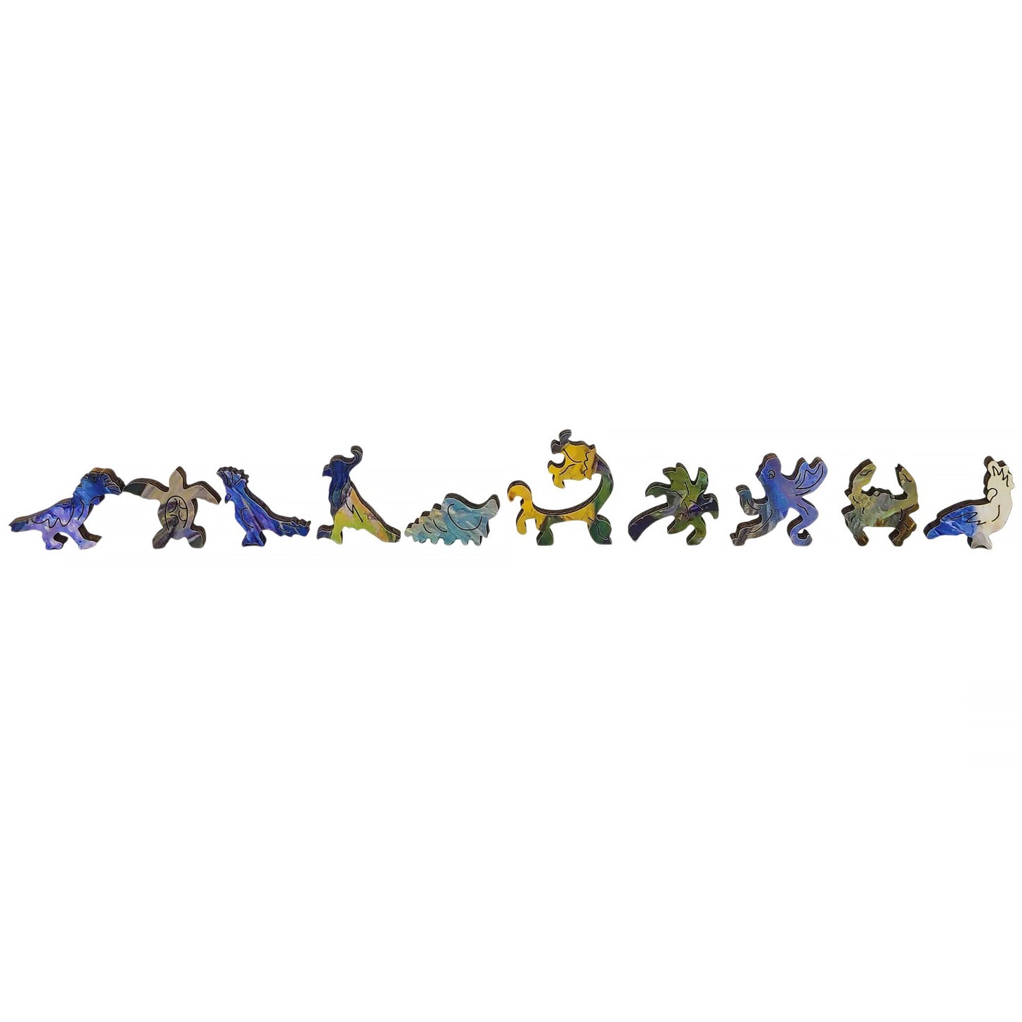 Wooden Jigsaw Puzzle for Adults - Uniquely Shaped Pieces - 310 Pieces - Tropical Landscape with Parrots