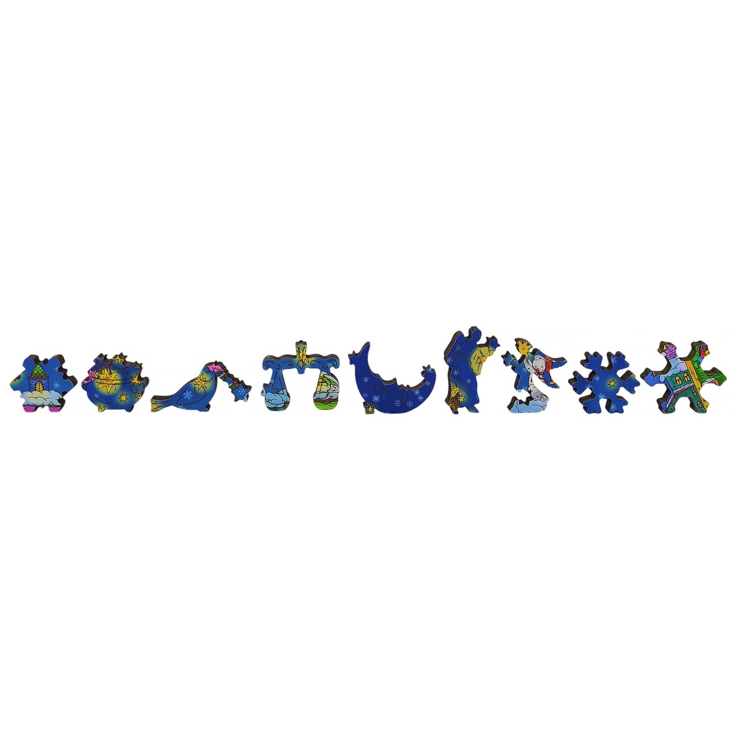 Wooden Jigsaw Puzzle for Adults - Uniquely Shaped Pieces - 140 Pieces - The Starfall