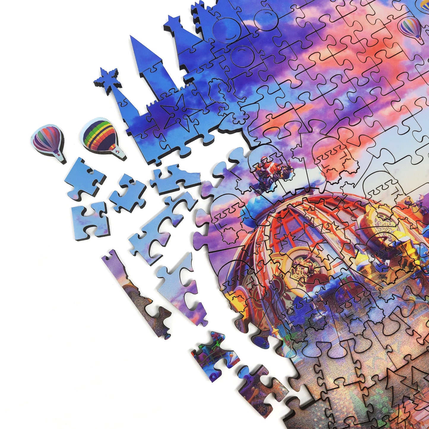Wooden Jigsaw Puzzle with Uniquely Shaped Pieces for Adults - 425 Pieces - Magic Castle