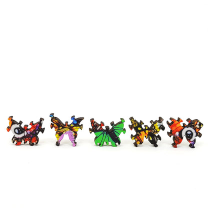 Wooden Jigsaw Puzzle with Uniquely Shaped Pieces for Adults - 216 Pieces - Challenge. Butterflies