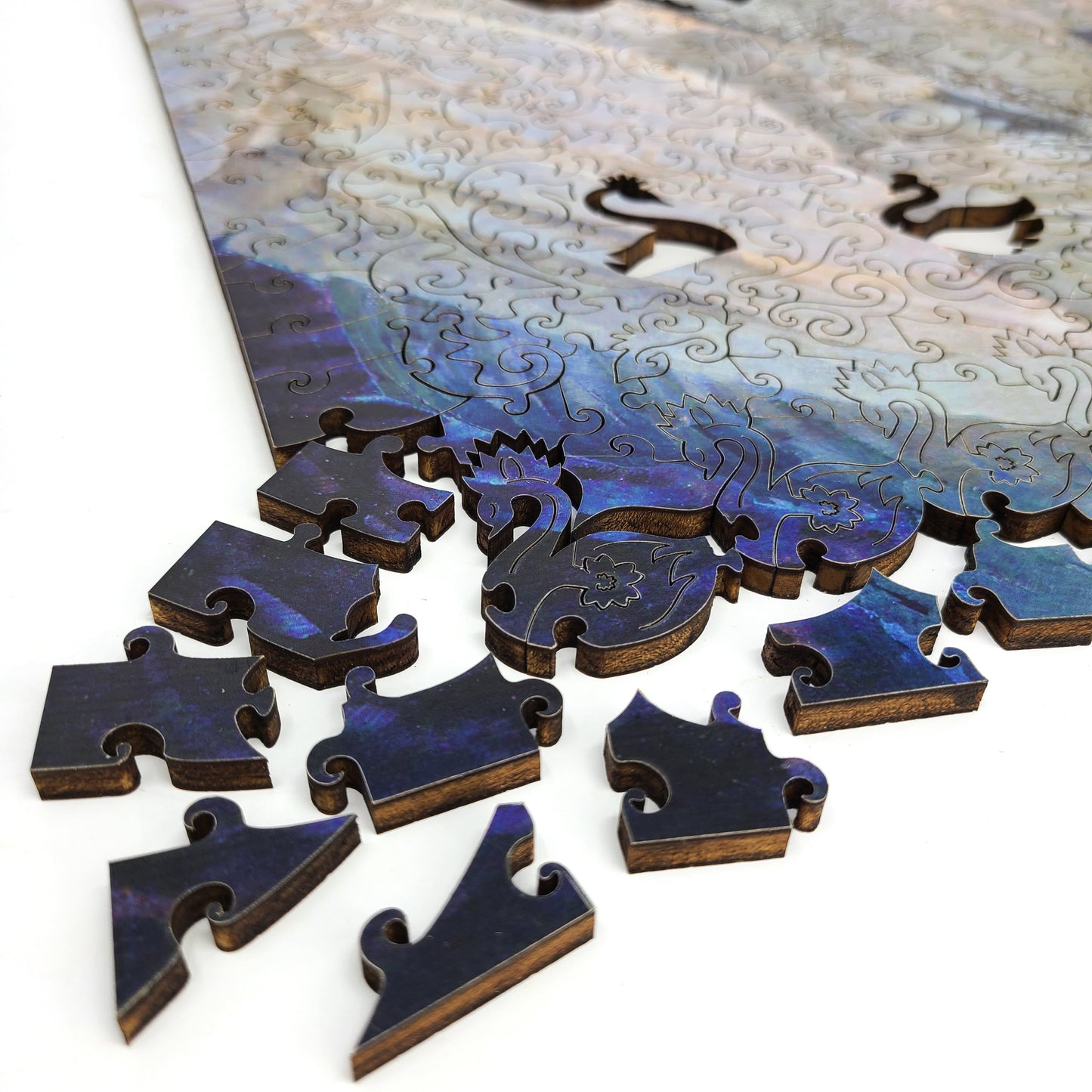 Wooden Jigsaw Puzzle with Uniquely Shaped Pieces for Adults - 400 Pieces - The Swan Princess