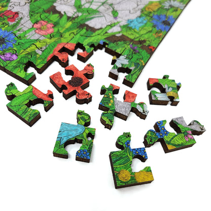 Large Format Wooden Jigsaw Puzzle for Seniors and Adults - Uniquely Shaped Pieces - 200 Pieces - Silent Night