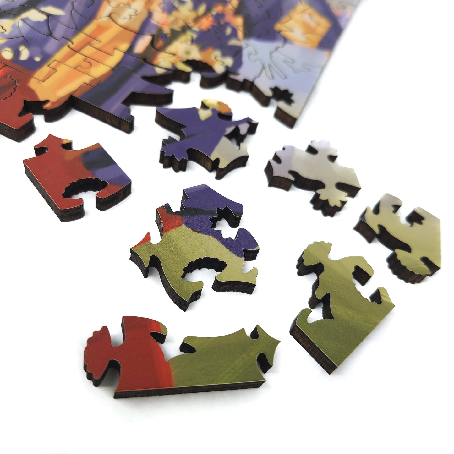 Large Format Wooden Jigsaw Puzzle with Uniquely Shaped Pieces for Seniors and Adults - 210 Pieces - Sakura Blossom Festival