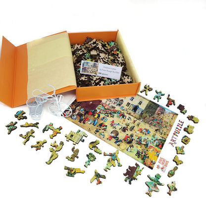 Large Format Wooden Jigsaw Puzzle with Uniquely Shaped Pieces for Seniors and Adults - 300 Pieces - Children's Games