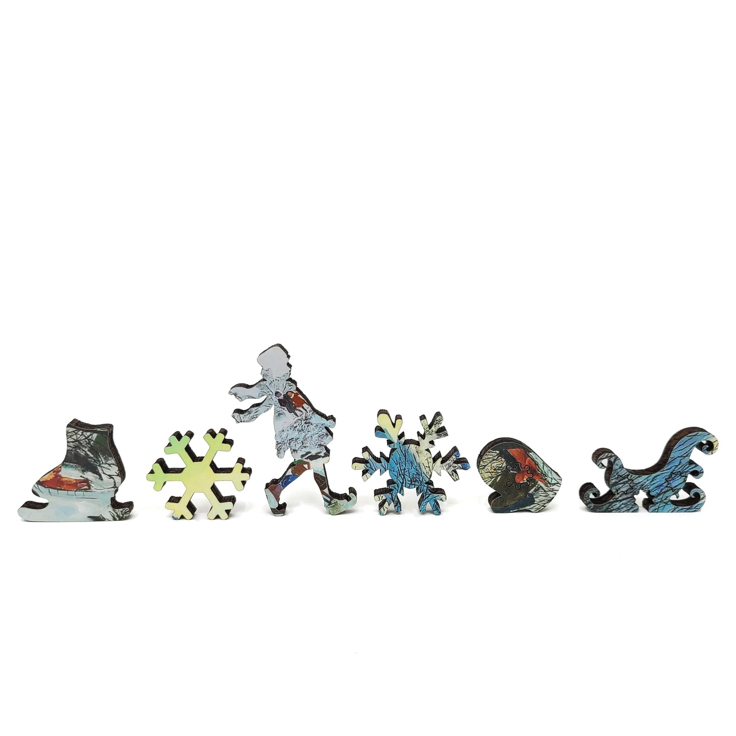 Large Format Wooden Jigsaw Puzzle for Seniors and Adults - Uniquely Shaped Pieces - 180 Pieces - Skating in Central Park