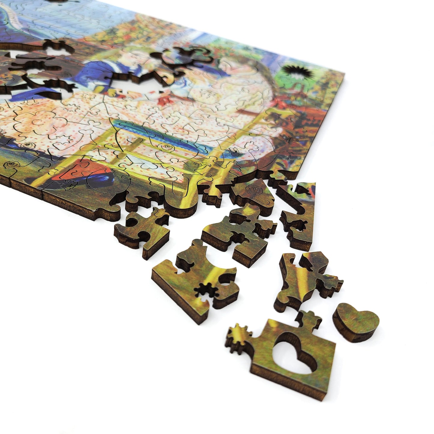 Quebra-cabeça de madeira de grande formato para idosos e adultos - Peças com formatos exclusivos - 220 peças - Tarde das crianças em Wargemont