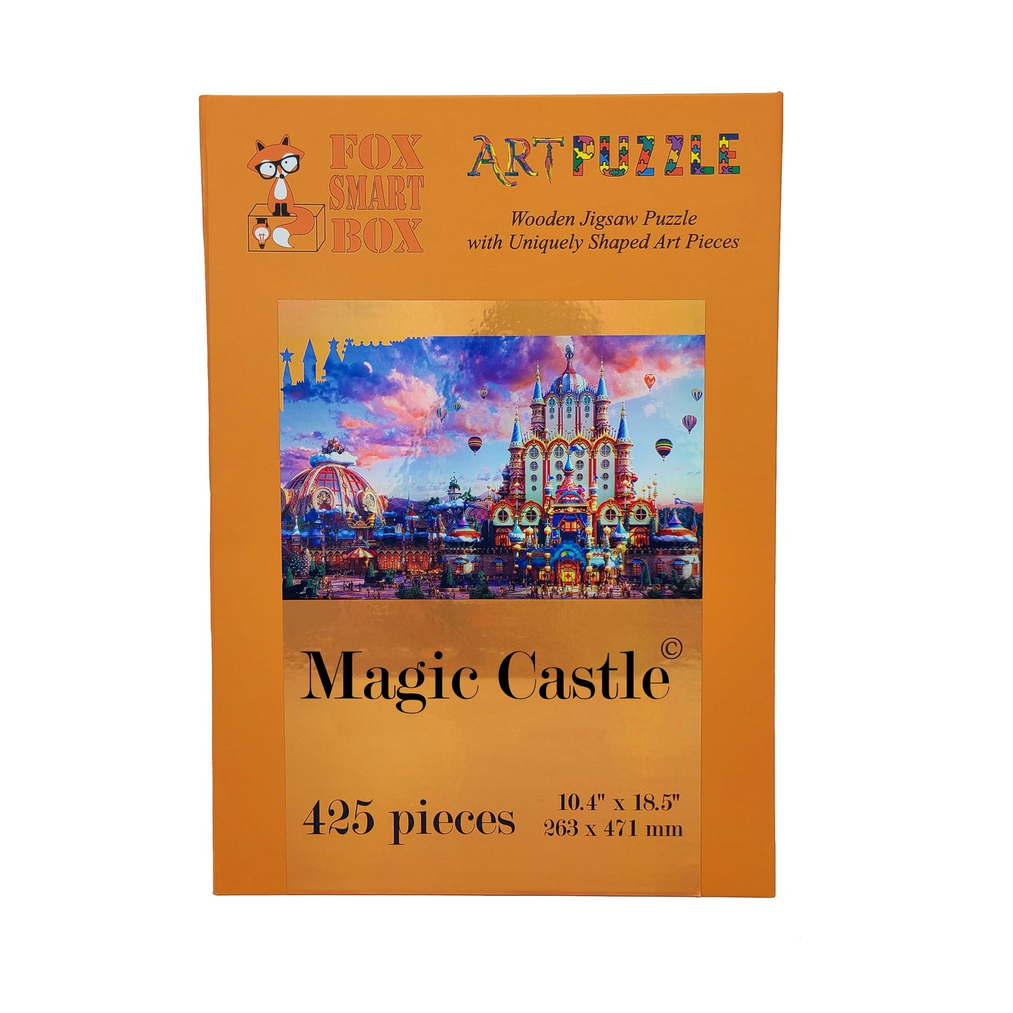 Wooden Jigsaw Puzzle with Uniquely Shaped Pieces for Adults - 425 Pieces - Magic Castle