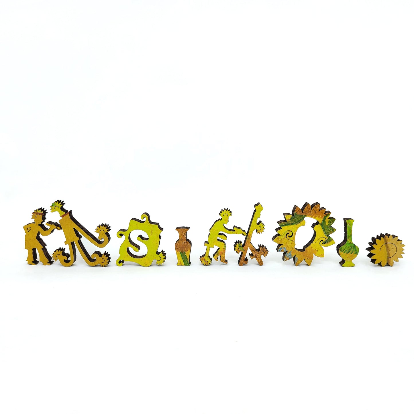 Wooden Jigsaw Puzzle with Uniquely Shaped Pieces for Adults - 170 Pieces - Sunflowers (4th Version}