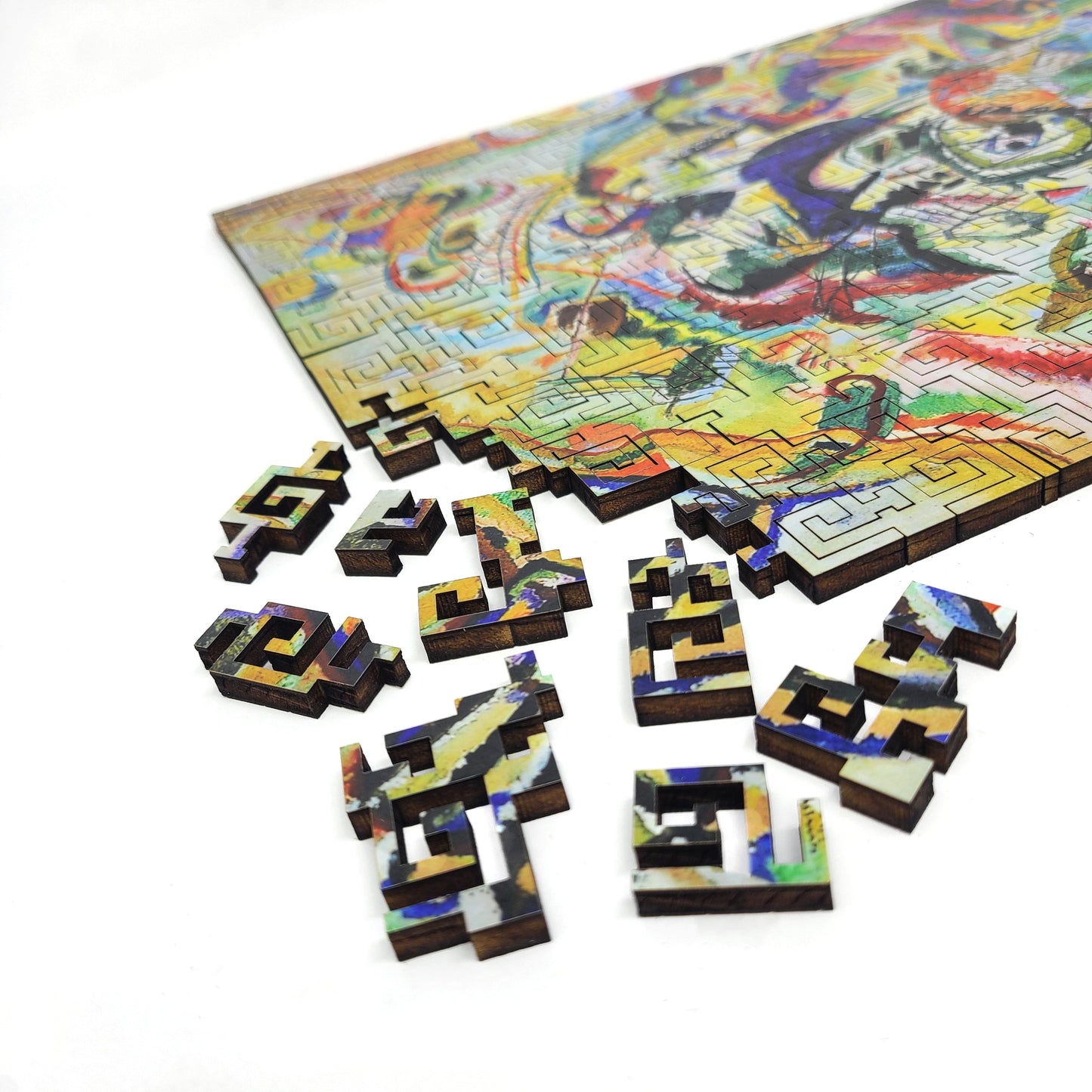 Wooden Jigsaw Puzzle for Adults - Geometric - 300 Pieces - Composition VII