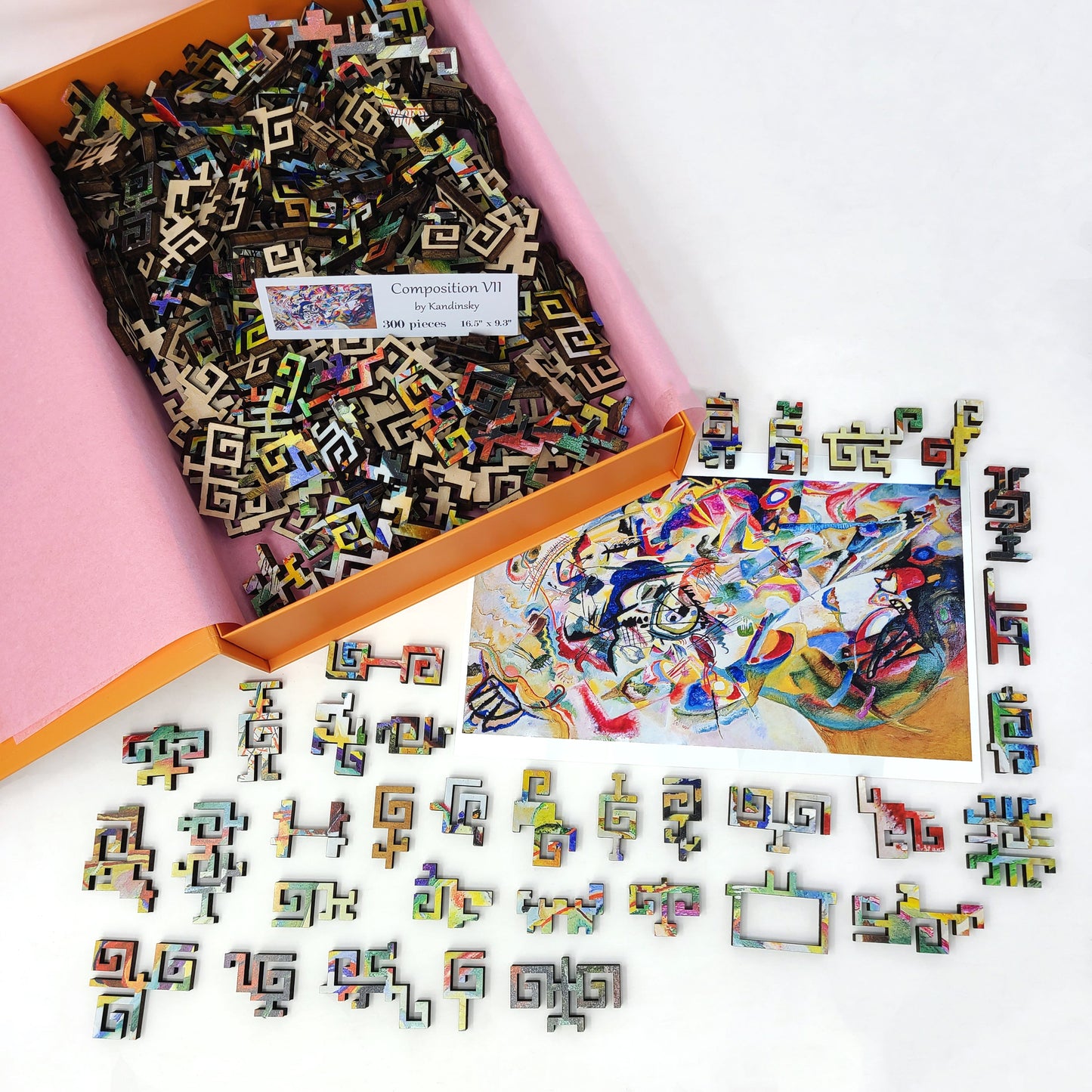 Wooden Jigsaw Puzzle for Adults - Geometric - 300 Pieces - Composition VII