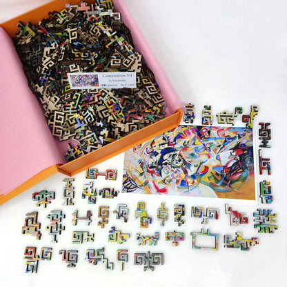 Wooden Jigsaw Puzzle for Adults - Geometric - 300 Pieces - Composition VII