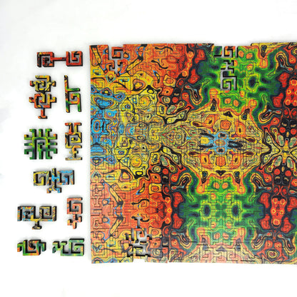 Wooden Jigsaw Puzzle for Adults - Geometric - 300 Pieces - Kaleidoscope