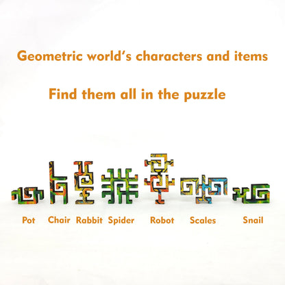 Wooden Jigsaw Puzzle for Adults - Geometric - 300 Pieces - Kaleidoscope