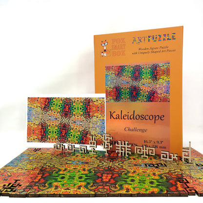 Wooden Jigsaw Puzzle for Adults - Geometric - 300 Pieces - Kaleidoscope