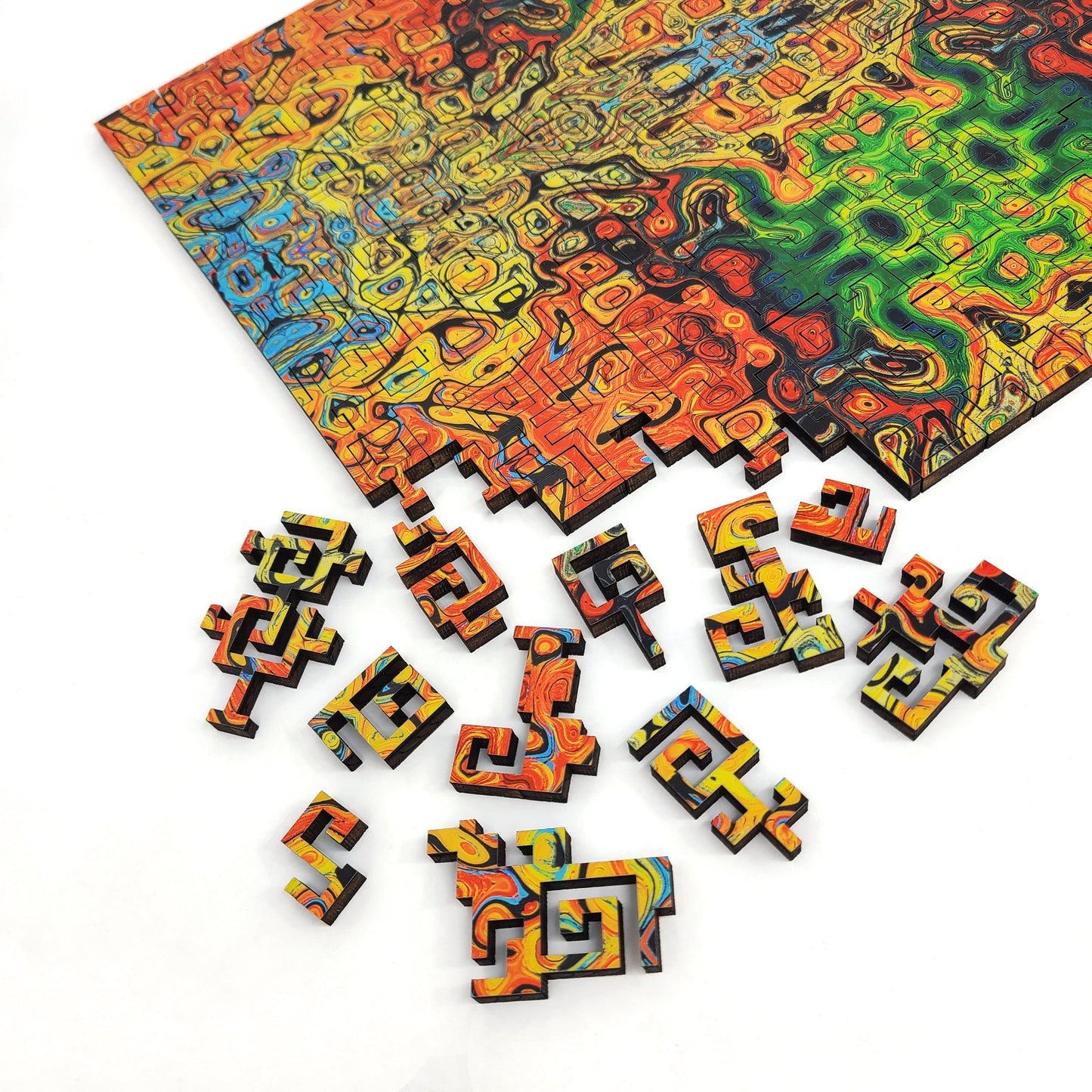 Wooden Jigsaw Puzzle for Adults - Geometric - 300 Pieces - Kaleidoscope