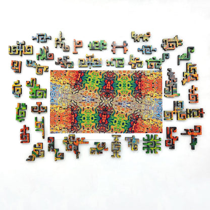 Wooden Jigsaw Puzzle for Adults - Geometric - 300 Pieces - Kaleidoscope