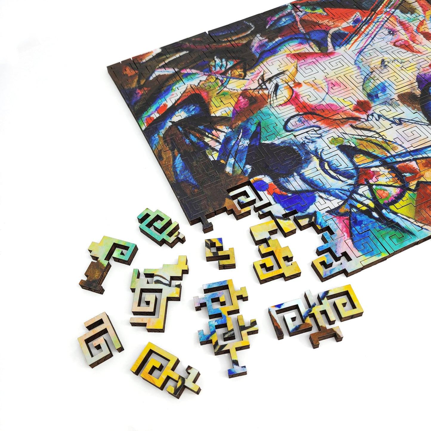 Wooden Jigsaw Puzzle for Adults - Geometric - 300 Pieces - Composition VI