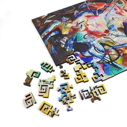 Wooden Jigsaw Puzzle for Adults - Geometric - 300 Pieces - Composition VI