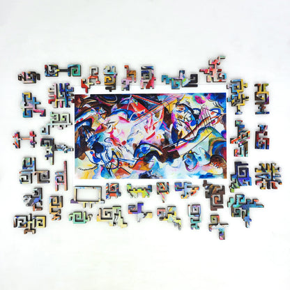 Wooden Jigsaw Puzzle for Adults - Geometric - 300 Pieces - Composition VI