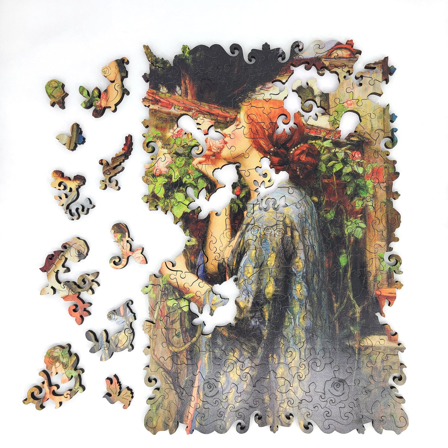Wooden Jigsaw Puzzle with Uniquely Shaped Pieces for Adults - 200 Pieces - The Soul of the Rose