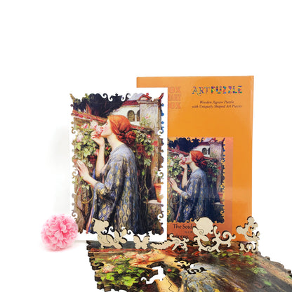 Wooden Jigsaw Puzzle with Uniquely Shaped Pieces for Adults - 200 Pieces - The Soul of the Rose