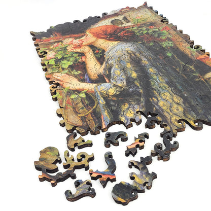 Large Format Wooden Jigsaw Puzzle for Seniors and Adults - Uniquely Shaped Pieces - 200 Pieces - The Soul of the Rose