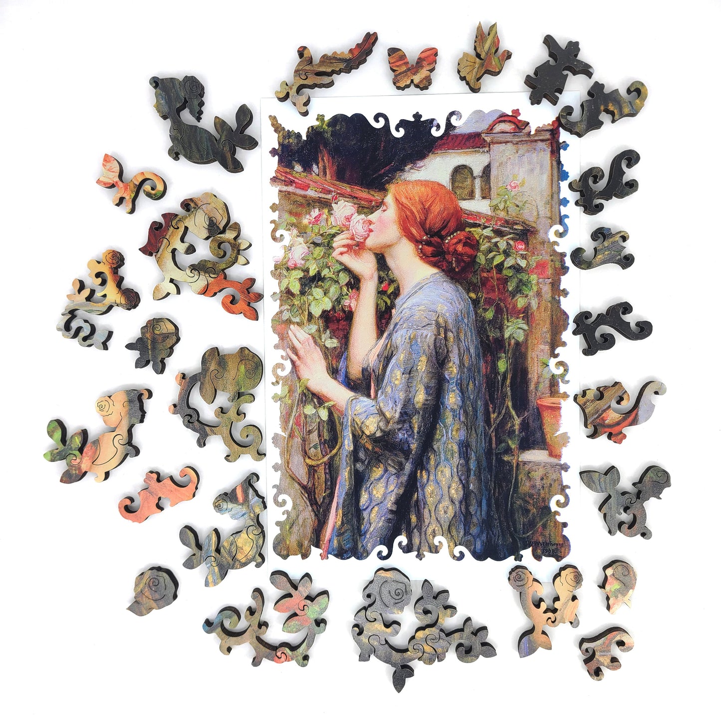 Large Format Wooden Jigsaw Puzzle for Seniors and Adults - Uniquely Shaped Pieces - 200 Pieces - The Soul of the Rose
