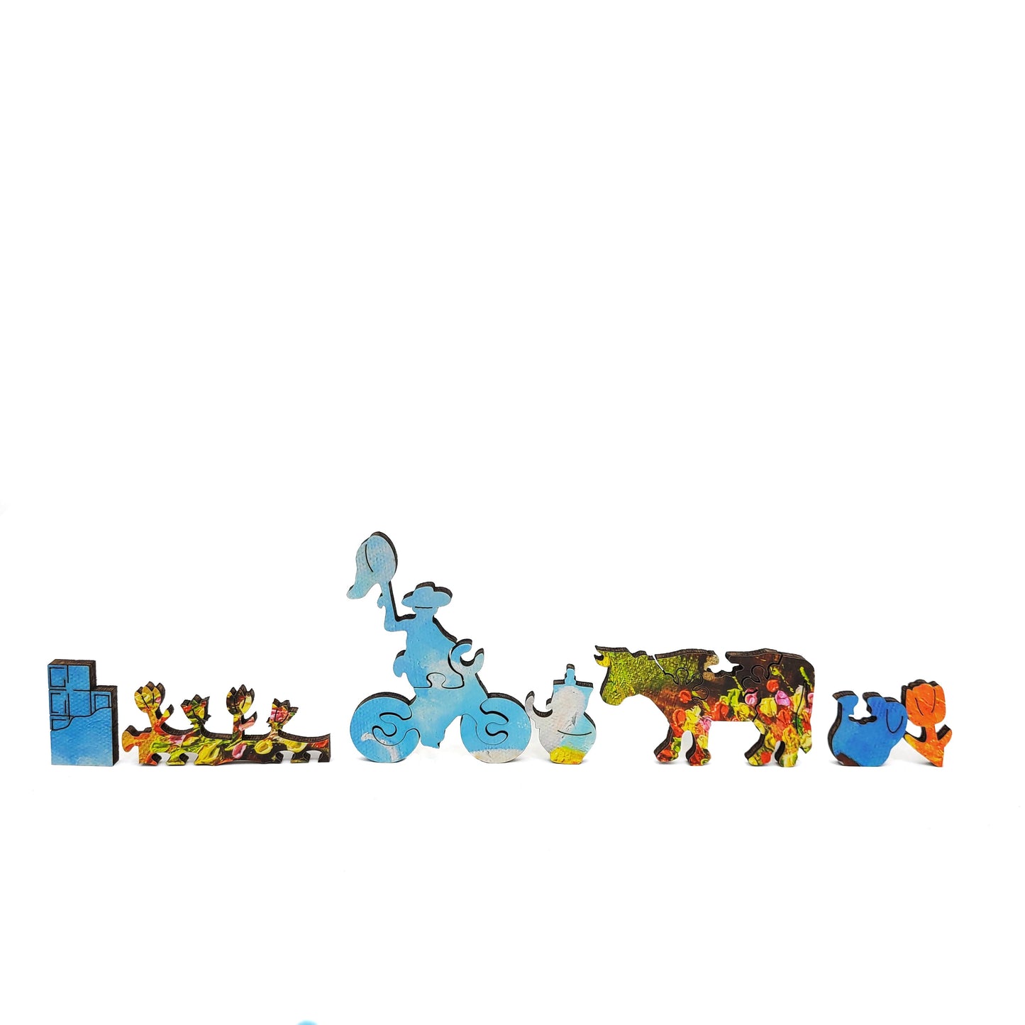 Wooden Jigsaw Puzzle with Uniquely Shaped Pieces for Adults - 310 Pieces - Dutch Tulips