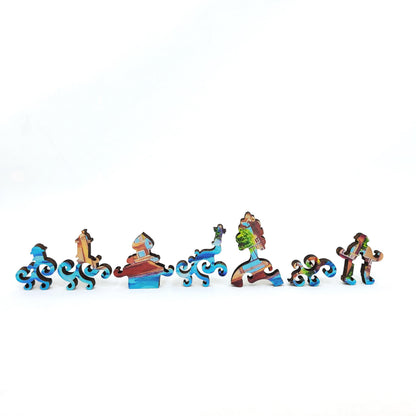 Wooden Jigsaw Puzzle with Uniquely Shaped Pieces for Adults - 340 Pieces - Sea Harmony