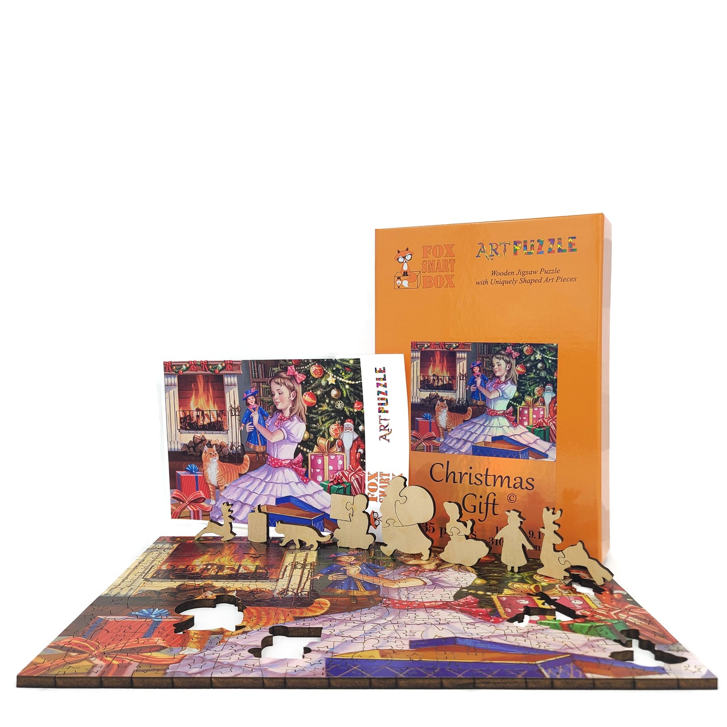 Wooden Jigsaw Puzzle with Uniquely Shaped Pieces for Adults - 235 Pieces - Christmas Gift