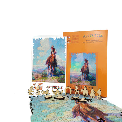 Wooden Jigsaw Puzzle with Uniquely Shaped Pieces for Adults - 190 Pieces - The Trail Foreman