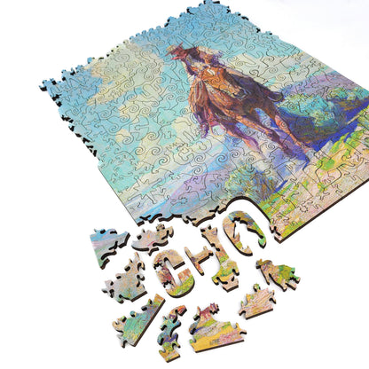 Wooden Jigsaw Puzzle with Uniquely Shaped Pieces for Adults - 190 Pieces - The Trail Foreman