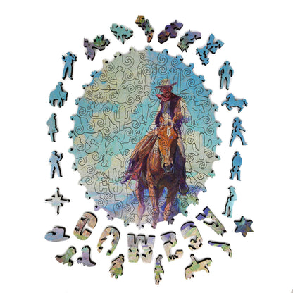 Wooden Jigsaw Puzzle with Uniquely Shaped Pieces for Adults - 190 Pieces - The Trail Foreman