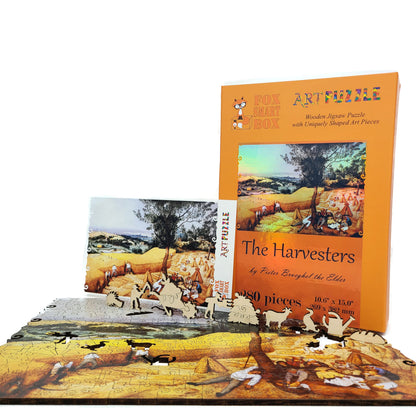 Wooden Jigsaw Puzzle with Uniquely Shaped Pieces for Adults - 280 Pieces - The Harvesters