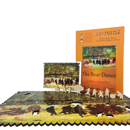Wooden Jigsaw Puzzle with Uniquely Shaped Pieces for Adults - 373 Pieces - The Bear Dance