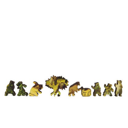 Wooden Jigsaw Puzzle with Uniquely Shaped Pieces for Adults - 373 Pieces - The Bear Dance