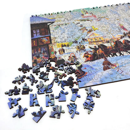 Wooden Jigsaw Puzzle with Uniquely Shaped Pieces for Adults - 400 Pieces - Pancake Week